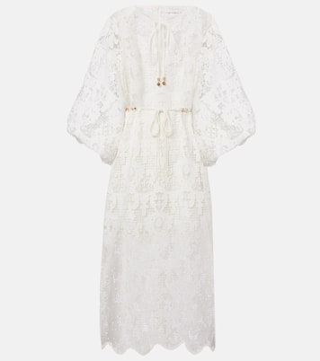 Abito midi Coco in pizzo | Zimmermann