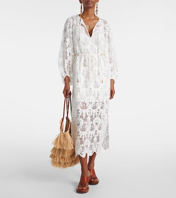 Abito midi Coco in pizzo | Zimmermann