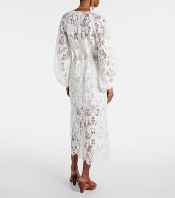 Abito midi Coco in pizzo | Zimmermann