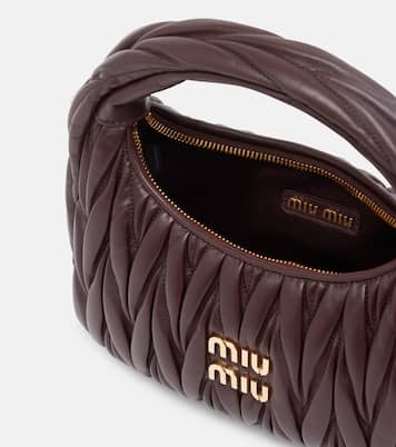 Schultertasche Wander Small aus Leder | Miu Miu