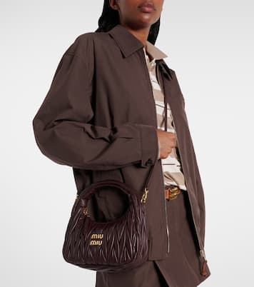 Schultertasche Wander Small aus Leder | Miu Miu