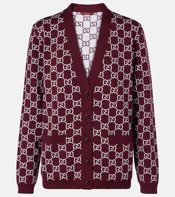 Wendbarer Cardigan GG aus Jacquard | Gucci