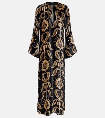 Embroidered velvet maxi dress | Johanna Ortiz