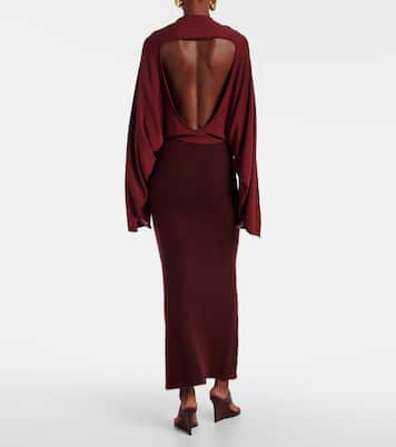 Pine caped maxi dress | Aya Muse