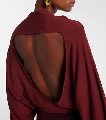 Pine caped maxi dress | Aya Muse