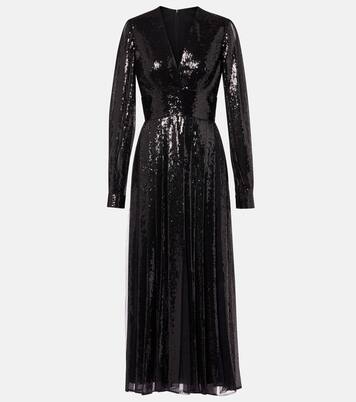 Robe longue en tulle à sequins | Elie Saab