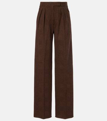 Ponza cotton and wool-blend wide-leg pants | Max Mara