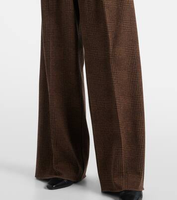 Ponza cotton and wool-blend wide-leg pants | Max Mara