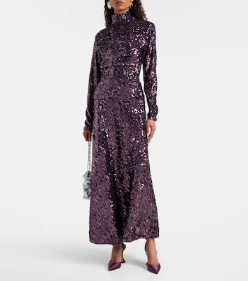 Holli 95 satin slingback pumps | Amina Muaddi