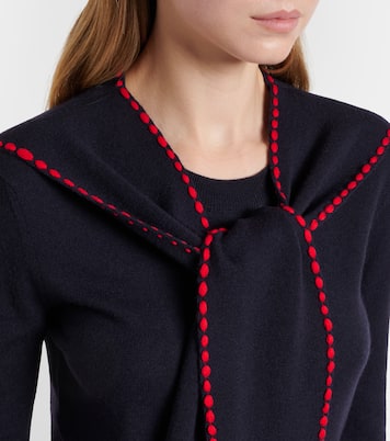 Scarf-detail wool sweater | Loewe