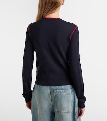 Scarf-detail wool sweater | Loewe