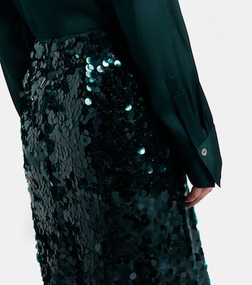 Midirock Lucite mit Pailletten | Vince