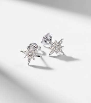 Ohrringe Northern Star aus 14kt Weißgold mit Diamanten | Stone and Strand