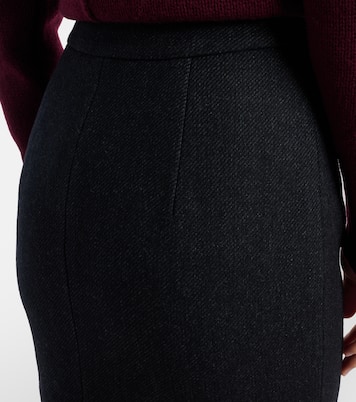 Wool-blend twill midi dress | Self-Portrait