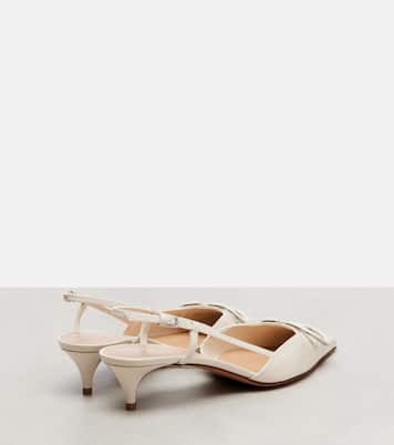 VLogo 40 patent leather slingback pumps | Valentino Garavani
