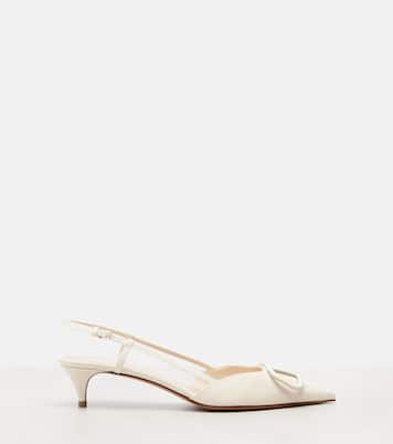 VLogo 40 patent leather slingback pumps | Valentino Garavani