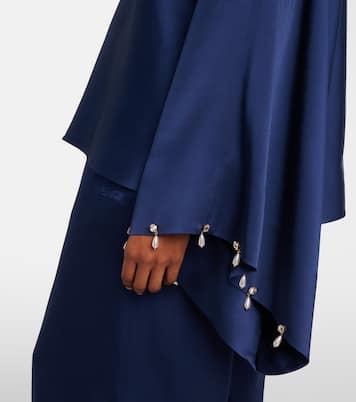 Faux pearl-embellished satin top | Stella McCartney