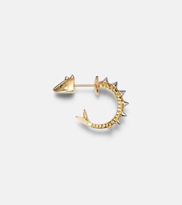 Pendiente individual Marlin de oro de 9 ct (375/1000) con diamantes | Yvonne Léon