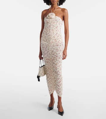 Anok 55 patent leather slingback pumps | Amina Muaddi