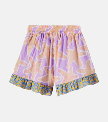 Ruffled printed cotton shorts | Stella McCartney Kids