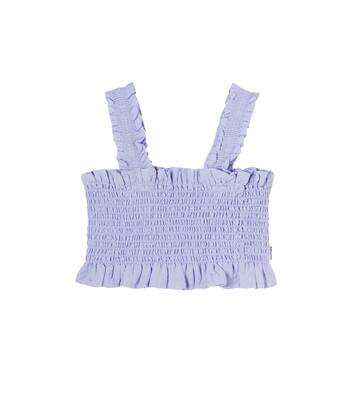 Rolfia ruched cotton top | Molo