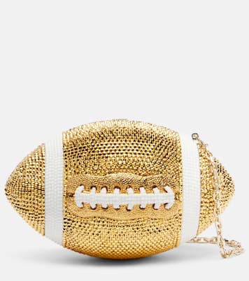 Clutch Football mit Kristallen | Judith Leiber Couture