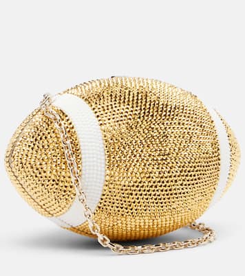 Clutch Football mit Kristallen | Judith Leiber Couture