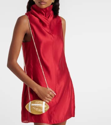 Clutch Football mit Kristallen | Judith Leiber Couture