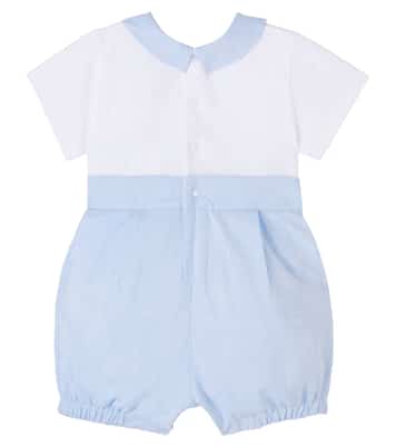 Baby cotton-blend playsuit | Patachou