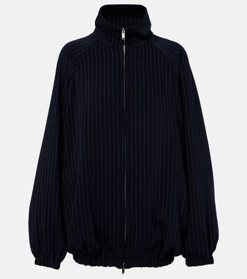 Baxter pinstripe oversized jacket | The Frankie Shop