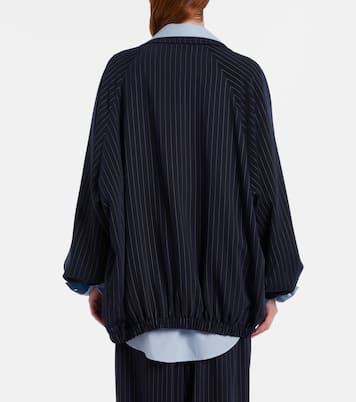 Baxter pinstripe oversized jacket | The Frankie Shop