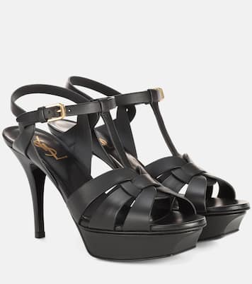 Sandales Classic Tribute 105 à plateau en cuir | Saint Laurent
