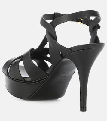 Sandales Classic Tribute 105 à plateau en cuir | Saint Laurent
