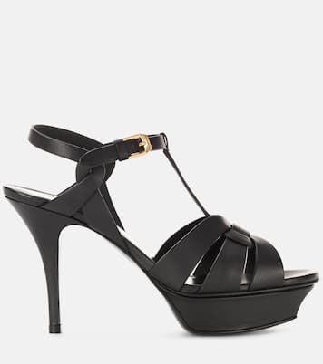 Sandales Classic Tribute 105 à plateau en cuir | Saint Laurent