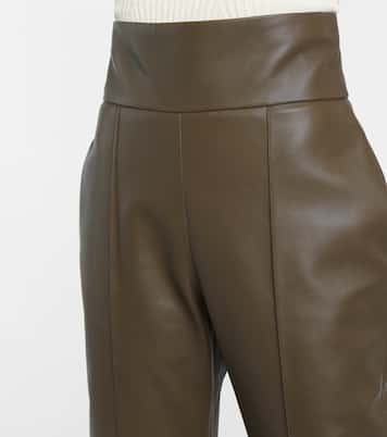Pantaloni slim a vita alta in pelle | Alexandre Vauthier