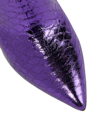 Python-effect leather boots | Paris Texas