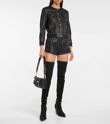 Suede over-the-knee boots | Paris Texas