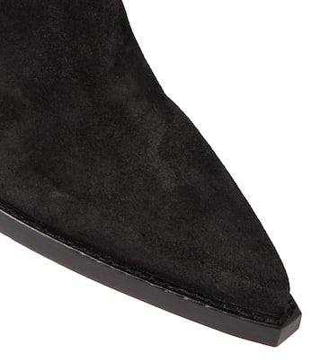 Suede over-the-knee boots | Paris Texas