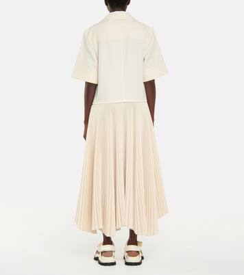 Robe midi plissée | Jil Sander