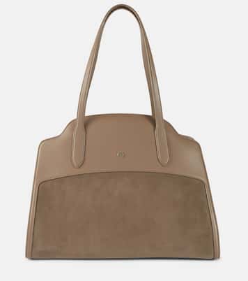 Sesia XL suede and leather tote | Loro Piana