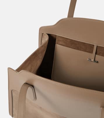 Sesia XL suede and leather tote | Loro Piana
