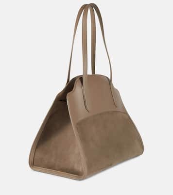 Sesia XL suede and leather tote | Loro Piana