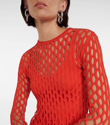Midikleid aus Netzstoff | Dion Lee
