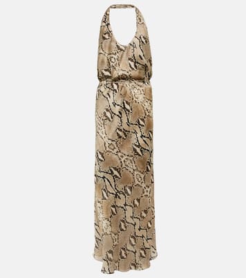 Abby snake-print silk midi dress | Petar Petrov