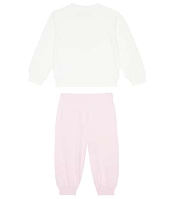 Bébé – Ensemble sweat-shirt et pantalon de survêtement Medusa en coton mélangé | Versace Kids