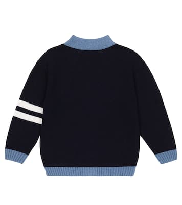 Cárdigan de punto intarsia | Emporio Armani Kids