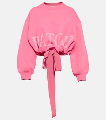 Cropped-Pullover aus Baumwoll-Jersey | Patou