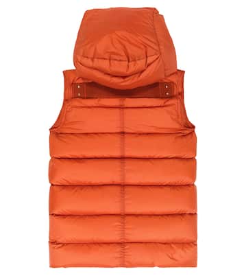 Quilted down vest | Rick Owens Kids