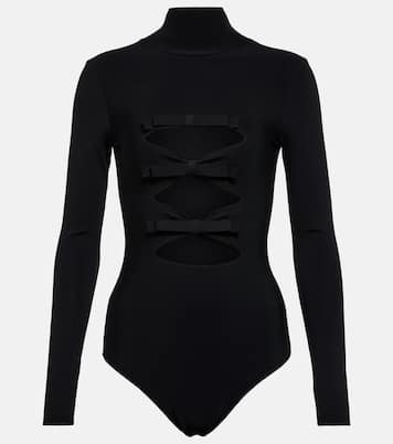 Cutout mockneck bodysuit | Valentino