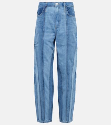 Warped Stripe Barrel high-rise jeans | Frame